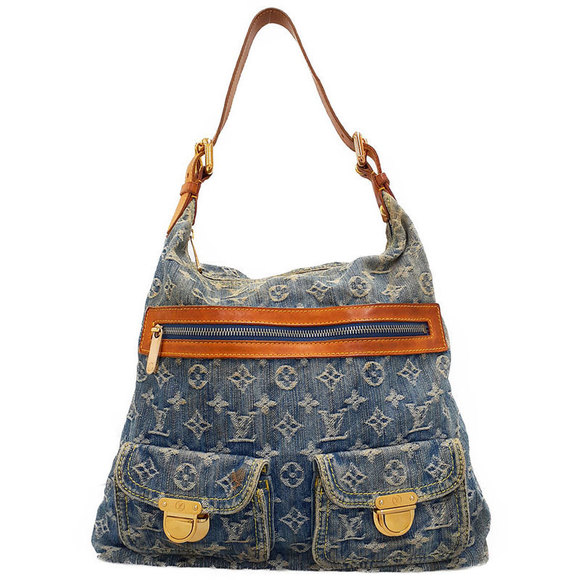 Louis Vuitton Shoulder GM Bag Monogram Denim Baggy - Picture 1 of 8